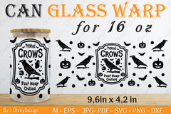 Halloween 16 oz Can Glass Wrap SVG Bundle 18 - CraftNest - Digital Crafting and Art