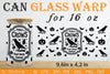 Halloween 16 oz Can Glass Wrap SVG Bundle