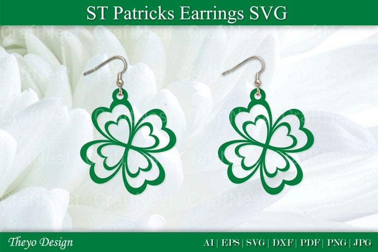 St Patrick's Day Earrings SVG Bundle