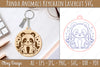 Panda Animal Keychain SVG Bundle