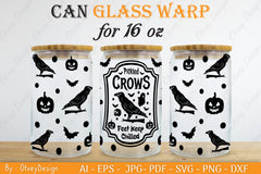 Halloween 16 oz Can Glass Wrap SVG Bundle 18 - CraftNest - Digital Crafting and Art