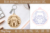 Bear Animal Keychain Laser Cut SVG Bundle
