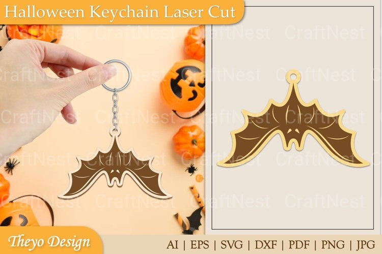 Halloween Keychain SVG Bundle