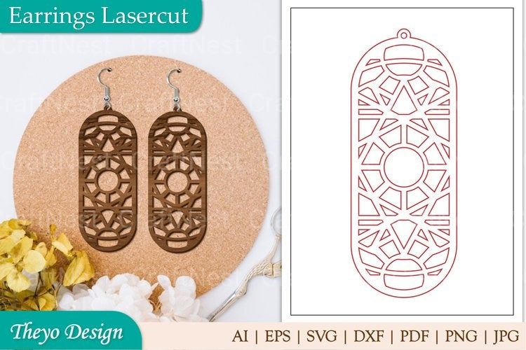 Earrings Lasercut SVG Bundle