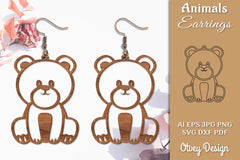 5280 Animals Earrings SVG Bundle - CraftNest - Digital Crafting and Art