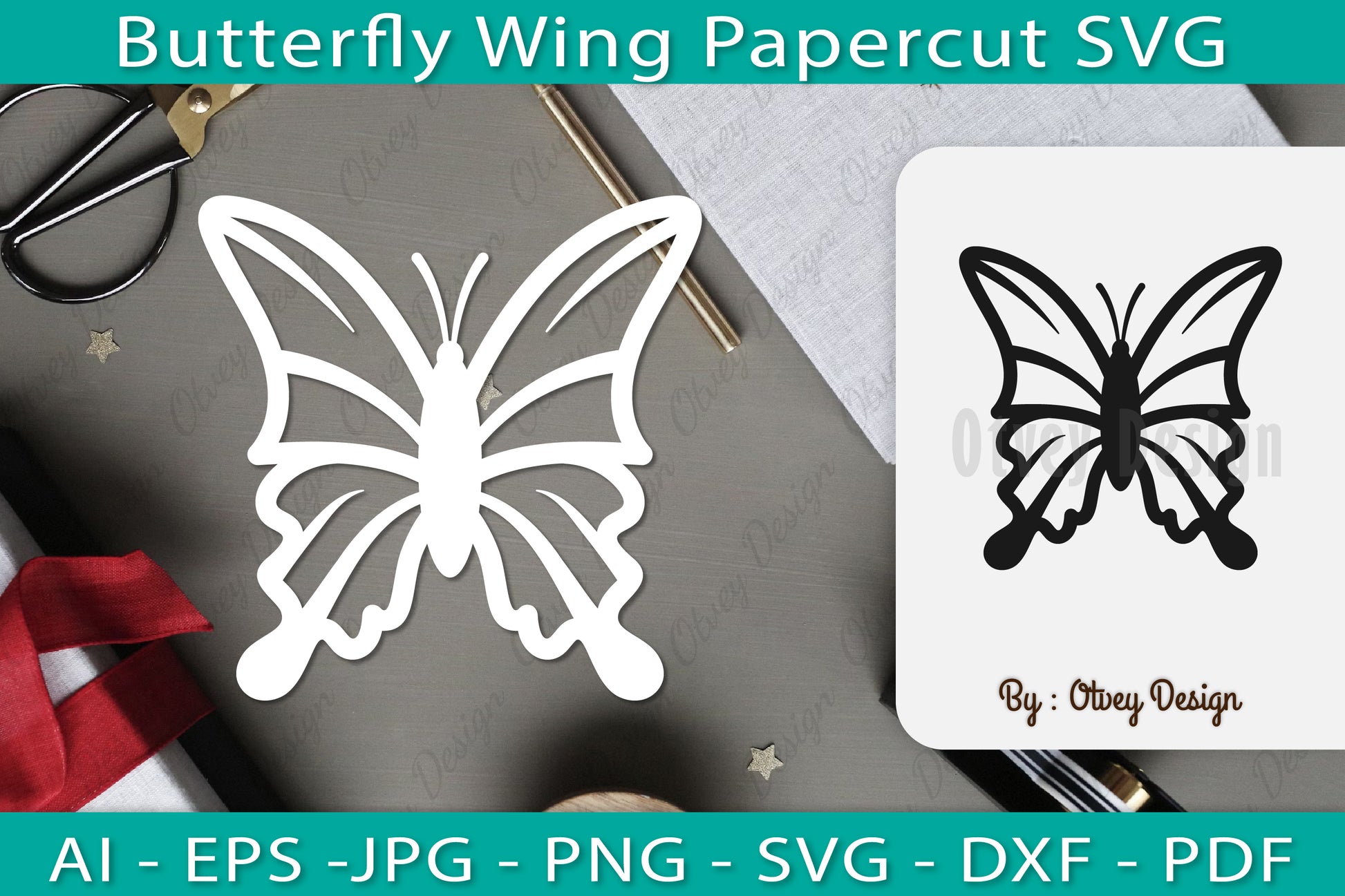 Butterfly Papercut SVG Bundle 6 - CraftNest - Digital Crafting and Art