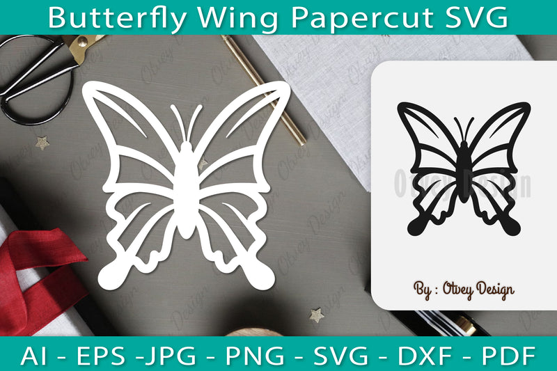 Butterfly Papercut SVG Bundle 6 - CraftNest - Digital Crafting and Art