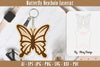Butterfly Keychain Lasercut SVG Bundle