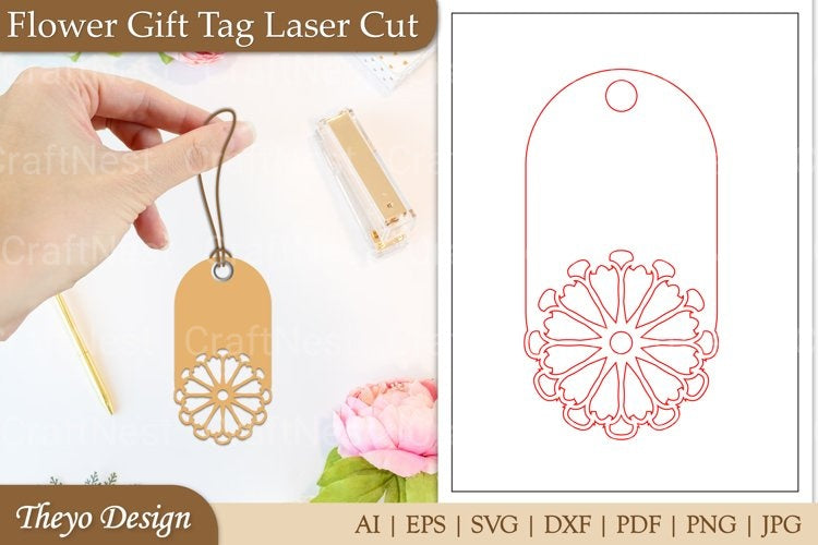Flower Tags SVG Bundle