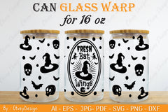 Halloween 16 oz Can Glass Wrap SVG Bundle 9 - CraftNest - Digital Crafting and Art