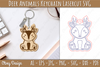 Deer Animals Keychain SVG Bundle
