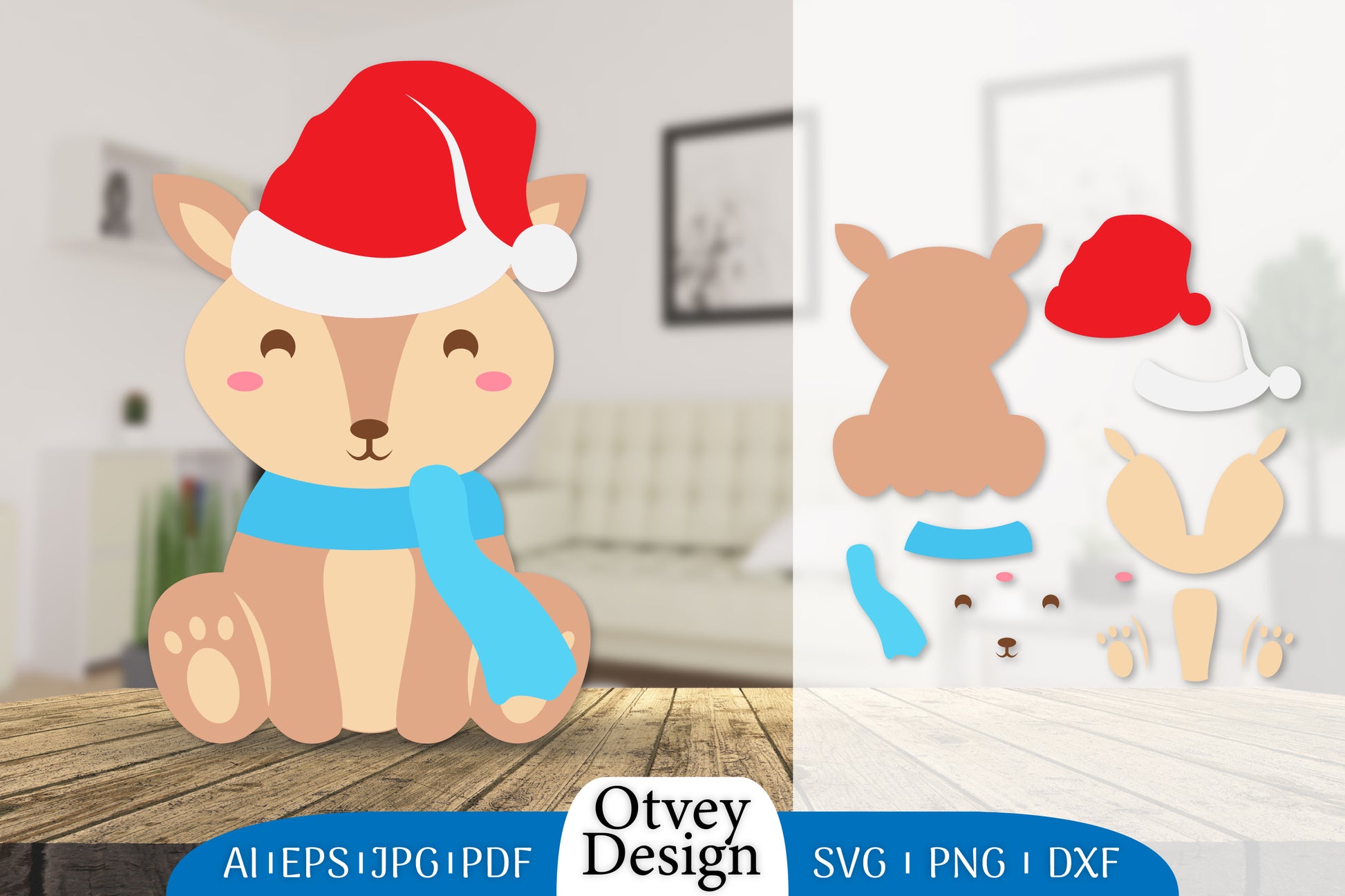 Animals Christmas SVG Bundle 6 - CraftNest - Digital Crafting and Art