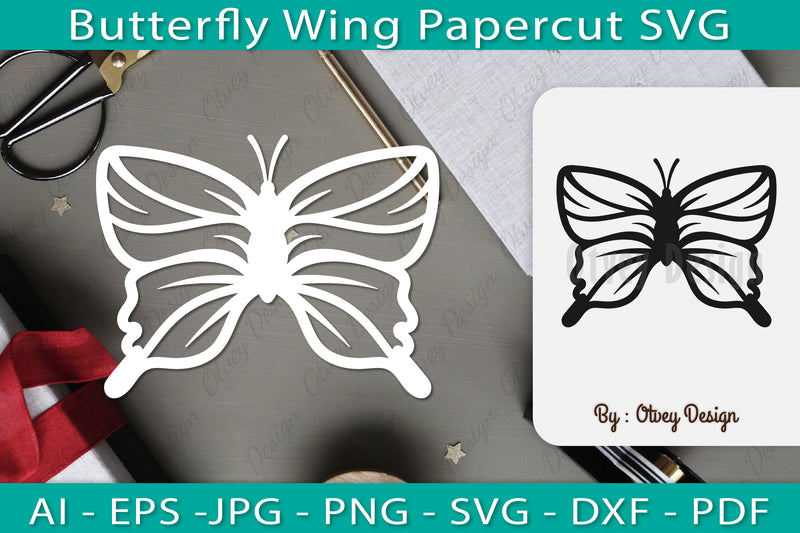 Butterfly Papercut SVG Bundle 7 - CraftNest - Digital Crafting and Art
