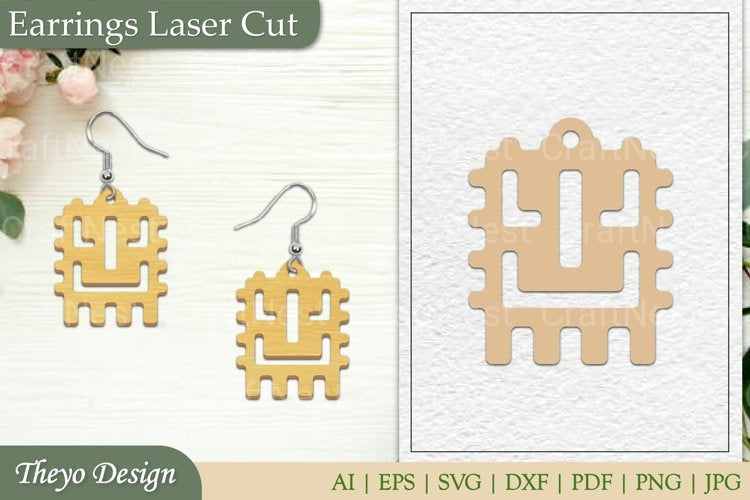 Earrings Lasercut SVG Bundle