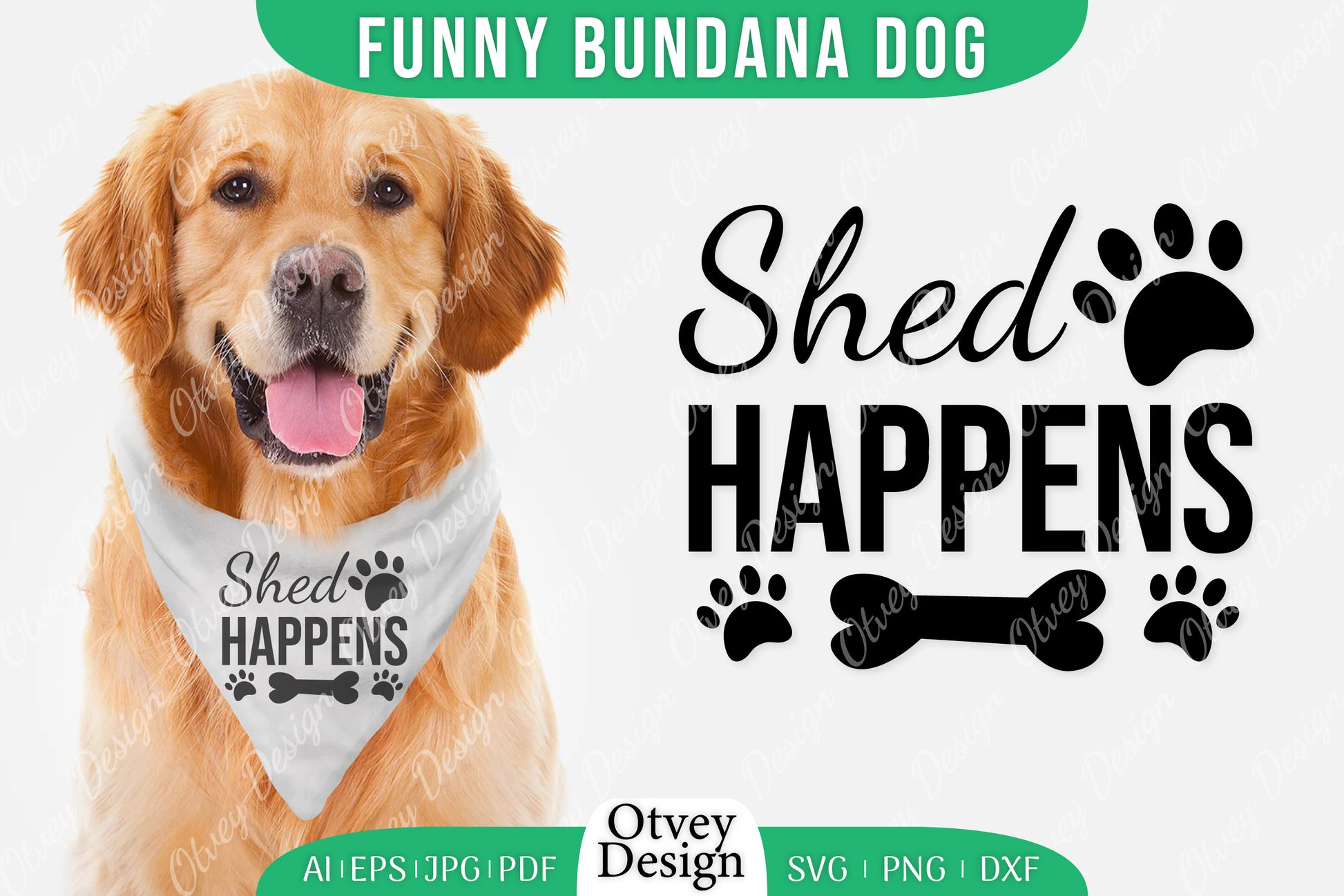 Funny Dog Bandana SVG Bundle 7 - CraftNest - Digital Crafting and Art