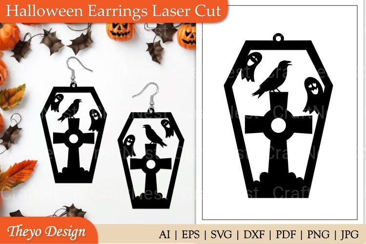 Halloween Earrings SVG Collection