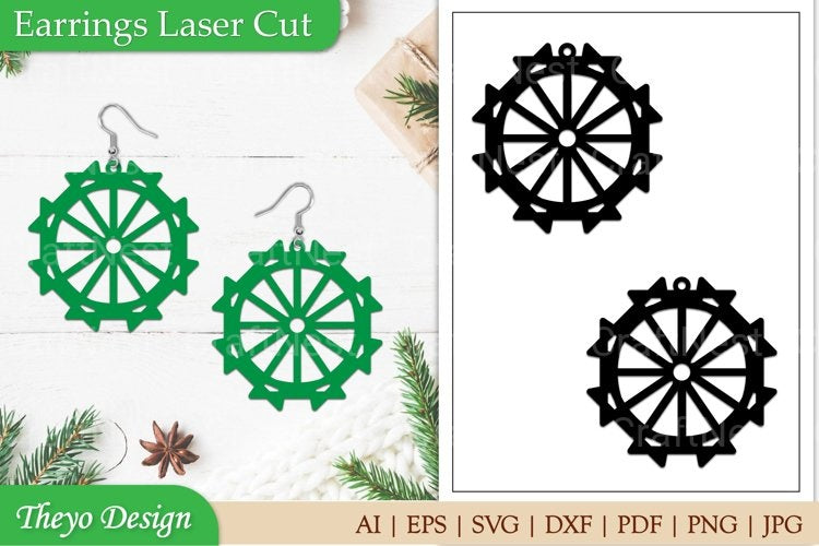 Earrings Laser Cut SVG Bundle