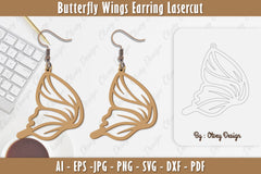 Butterfly Earring Lasercut SVG Bundle 7 - CraftNest - Digital Crafting and Art