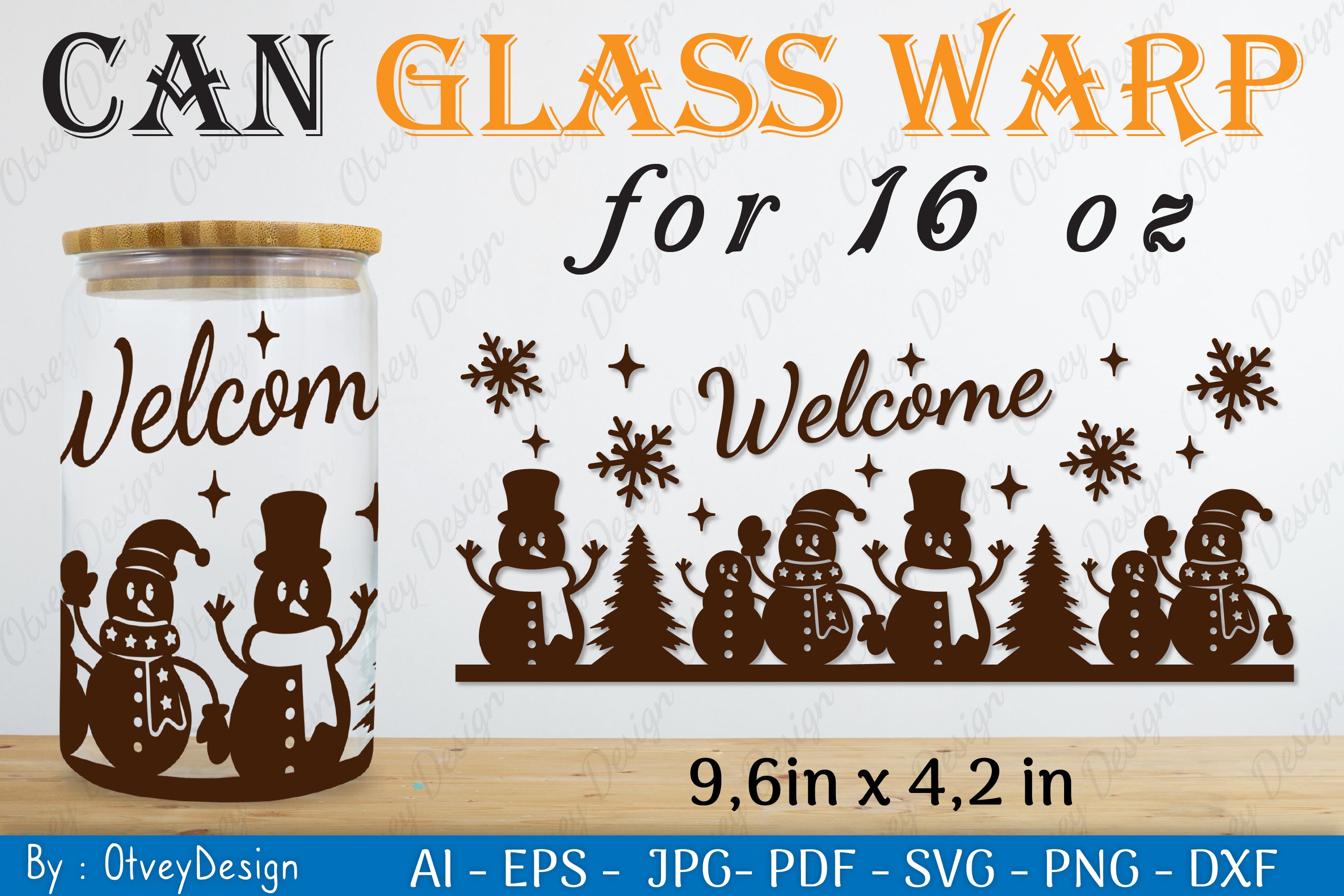 Snowman Can Glass 16 OZ SVG Bundle 9 - CraftNest - Digital Crafting and Art