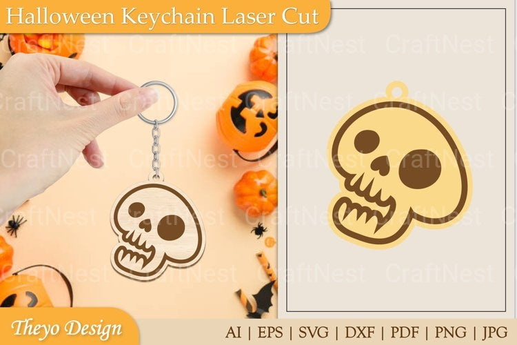 Halloween Keychain SVG Bundle