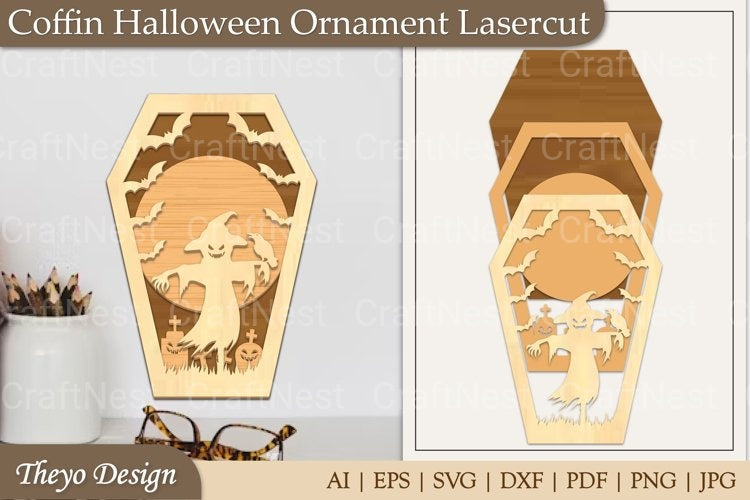Coffin Ornament SVG Bundle