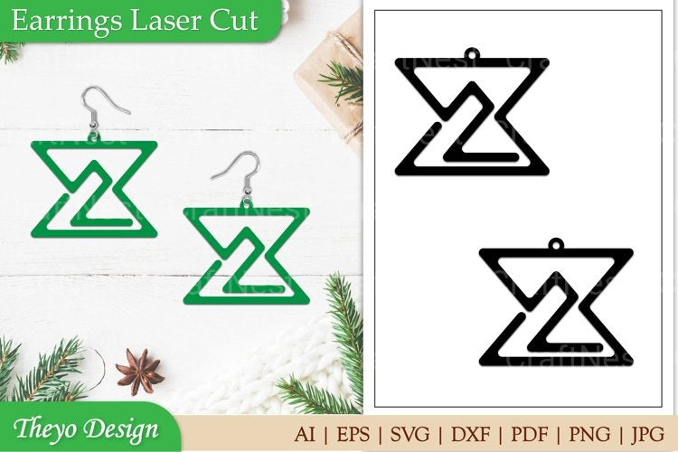 Earrings Laser Cut SVG Bundle
