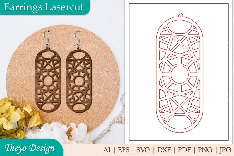 Earrings Lasercut SVG Bundle