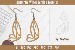 Butterfly Earring Lasercut SVG Bundle 8 - CraftNest - Digital Crafting and Art