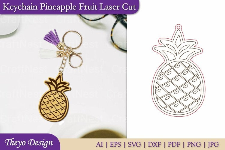 Fruit Keychain SVG Bundle