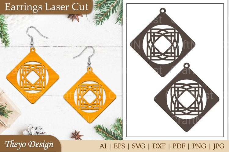 Lasercut Earrings SVG Bundle