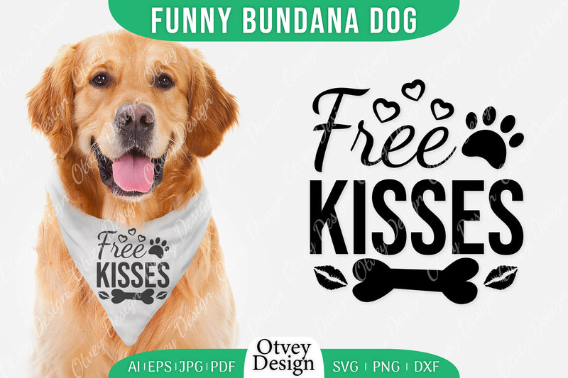 Funny Dog Bandana SVG Bundle 8 - CraftNest - Digital Crafting and Art