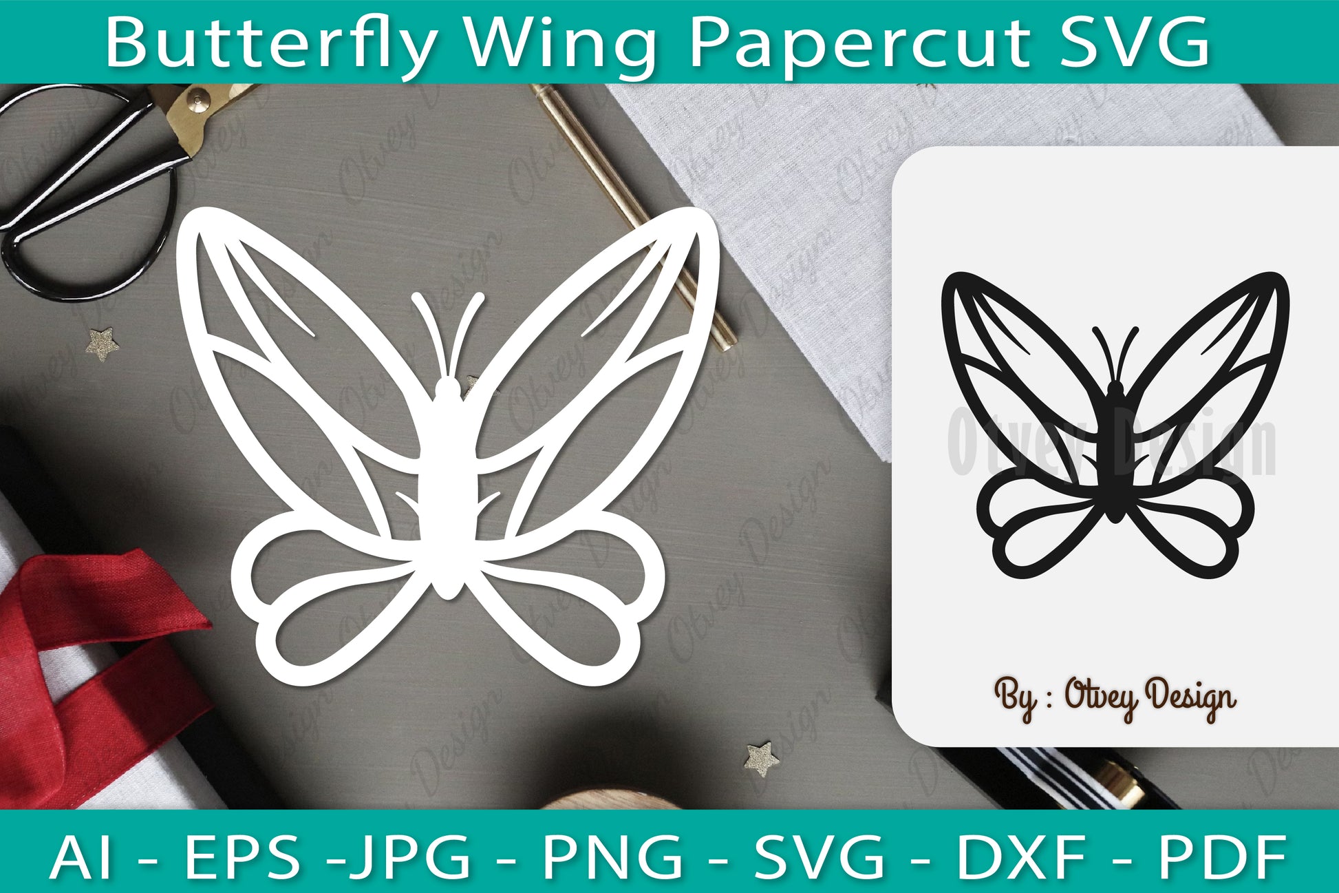 Butterfly Papercut SVG Bundle 8 - CraftNest - Digital Crafting and Art