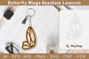 Butterfly Keychain Lasercut SVG Bundle