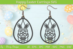 Easter Bunny Earring SVG Bundle 17 - CraftNest - Digital Crafting and Art