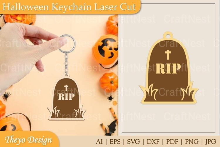 Halloween Keychain SVG Bundle