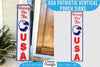 USA Patriotic Vertical Porch Signs SVG Bundle
