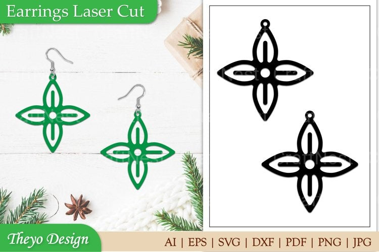 Laser Cut Earrings SVG Bundle