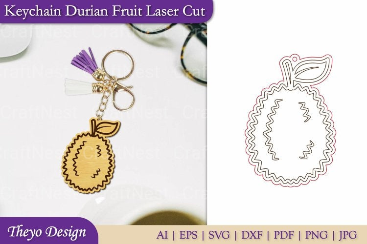 Fruit Keychain SVG Bundle
