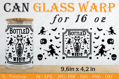 Halloween 16 oz Can Glass Wrap SVG Bundle 11 - CraftNest - Digital Crafting and Art