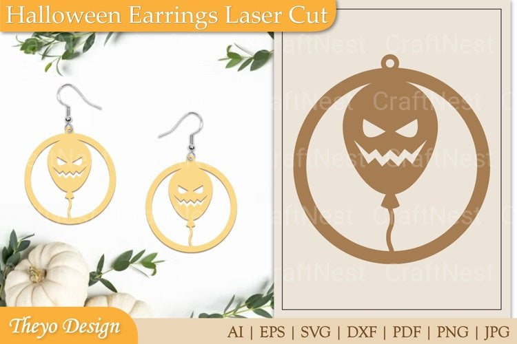 Halloween Earrings SVG Bundle