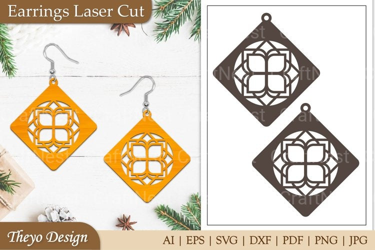 Lasercut Earrings SVG Bundle