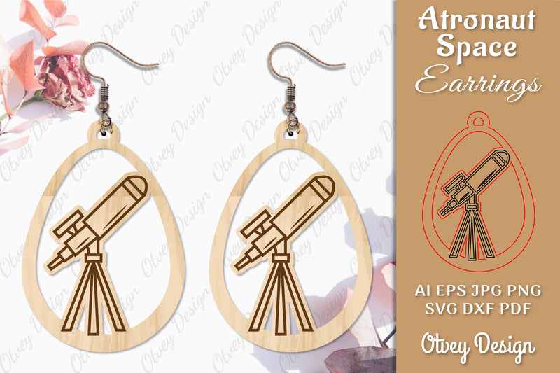 Astronaut Space Keychain Earring SVG Bundle 29 - CraftNest - Digital Crafting and Art