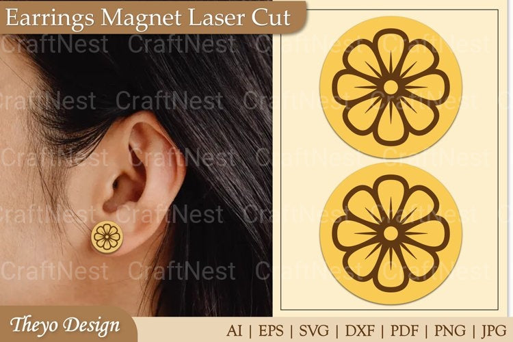 Earrings Magnet from Earrings Magnet SVG Bundle