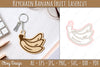 Keychain Banana Fruit Lasercut SVG Bundle