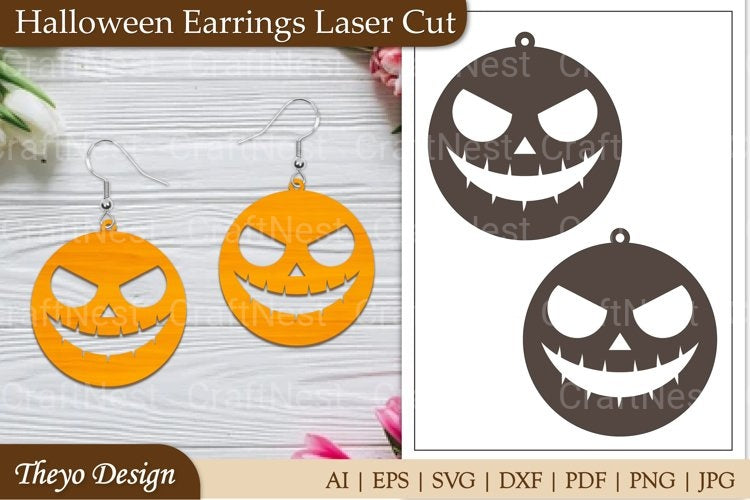 Halloween Earrings SVG Bundle