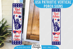 USA Patriotic Vertical Porch Signs SVG Bundle 10 - CraftNest - Digital Crafting and Art