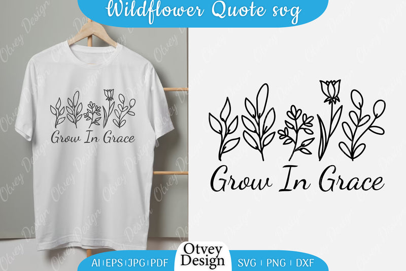 Wildflowers Quote Motivational Sayings SVG Bundle 10 - CraftNest - Digital Crafting and Art