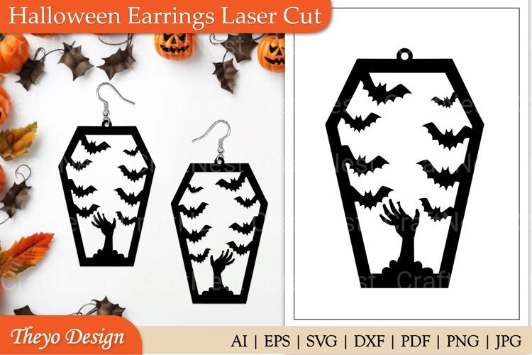 Halloween Earrings SVG Bundle