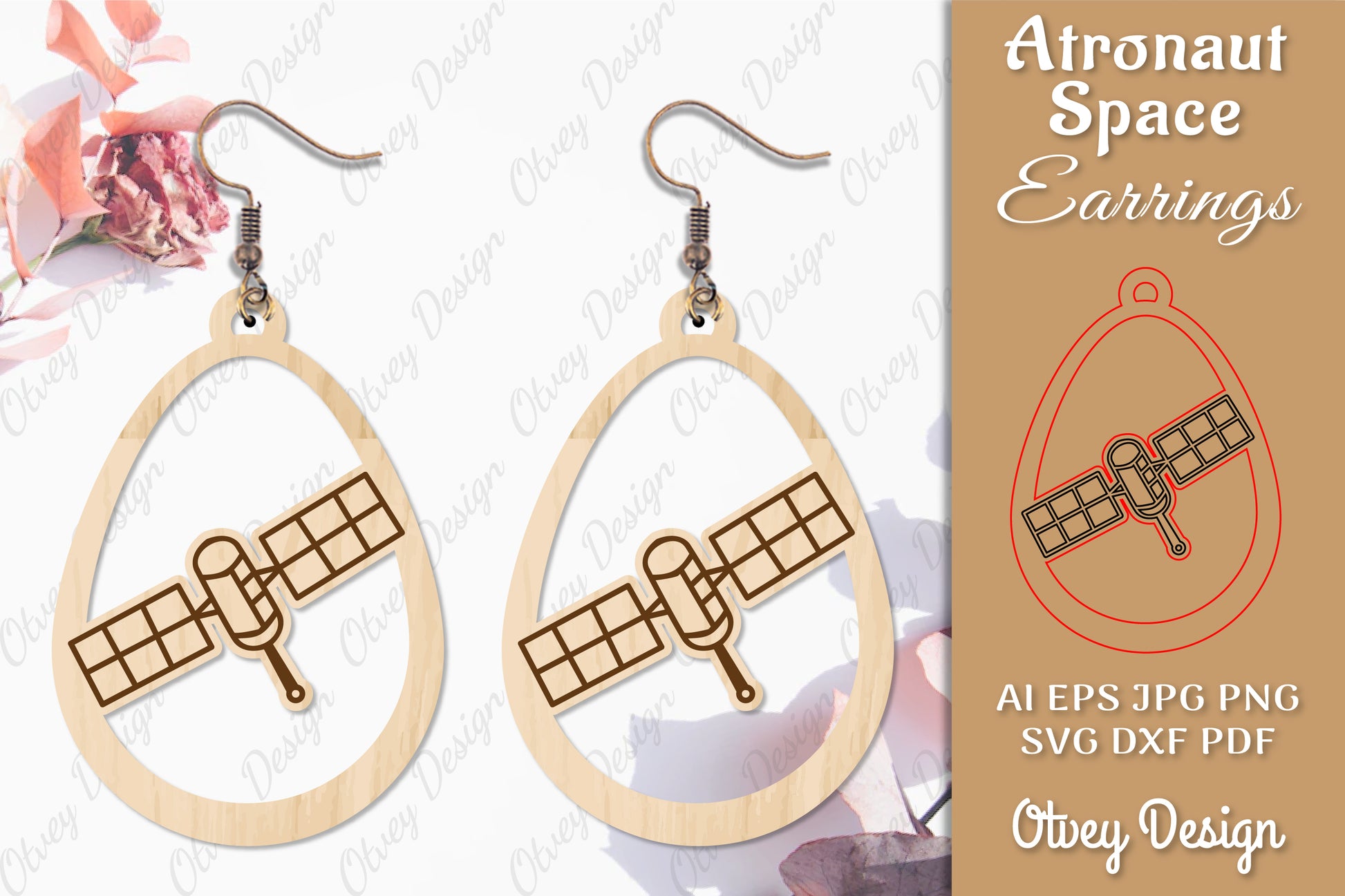 Astronaut Space Keychain Earring SVG Bundle 30 - CraftNest - Digital Crafting and Art