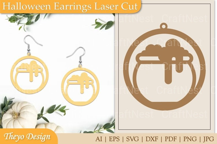 Halloween Earrings SVG Bundle